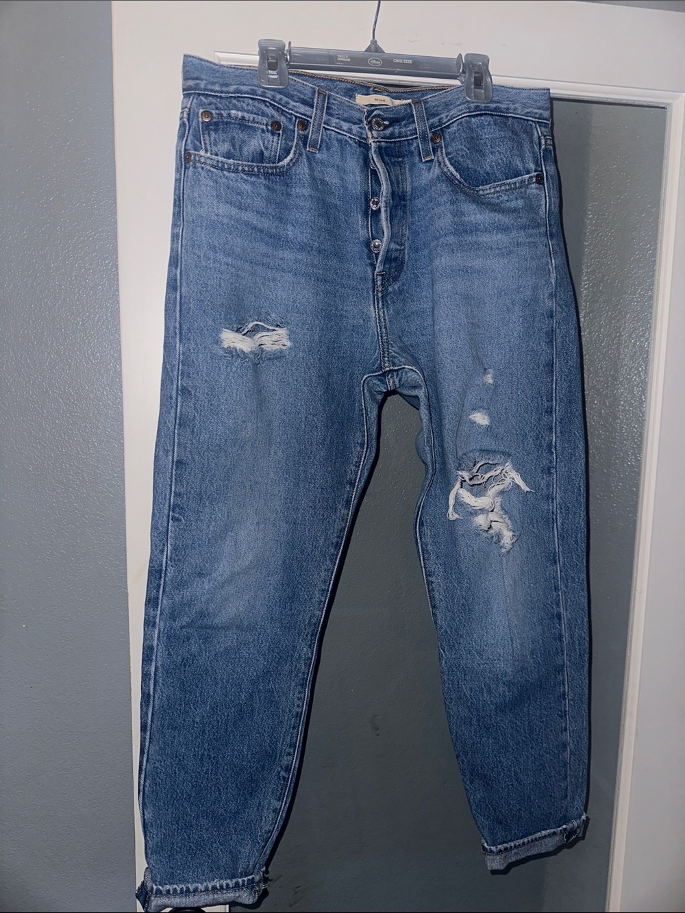 Levi's Wedgie Distressed Jeans size 30
